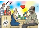 This couple isn’t aware, or doesn’t care this’s Africa!